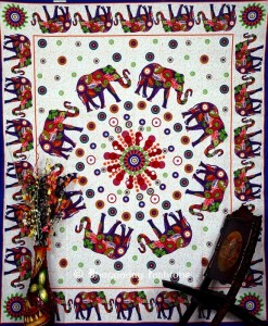 Elephant Patchwork Tapestries