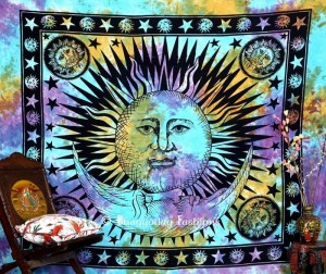 Sun & Moon Cotton Tapestries