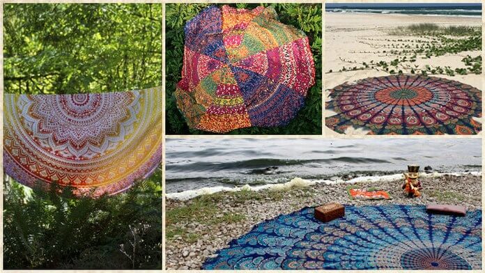 Round Beach Throws Towel tapestry