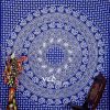 Blue Bohemian Elephant Tapestry