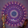 Blue Mandala Tapestry Bedspread
