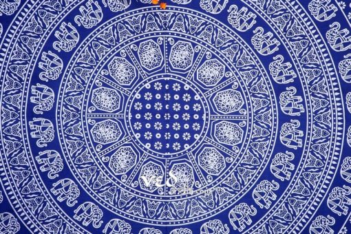 Elephant Mandala Tapestry Bedspread