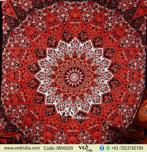 Hippie Star Mandala Tapestry
