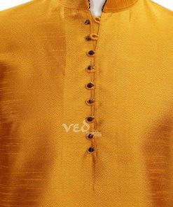 Party Wear Royal Mustard Color Ethnic Men’s Wear Kurta Pajama Set-2483