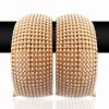 Latest Design Pair of Pearl Bangles for Weddings with Golden Polish-0