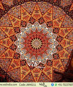 Psychedelic Star Mandala Tapestry