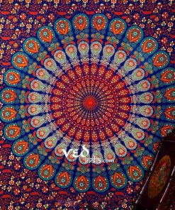 Blue Hippie Mandala Boho Tapestry