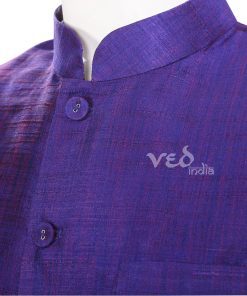 Designer Blue Linen Indian Nehru Ethnic Jacket for Men-2464