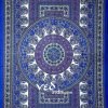 Twin Blue Hippie Medallion Tapestry