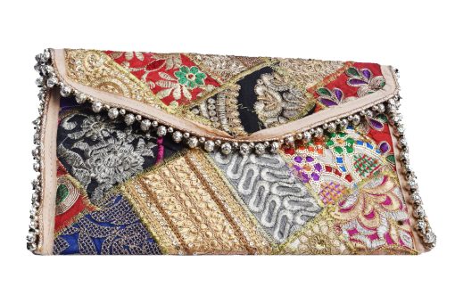 Vibrant Colorful Vintage Clutch Sling Bags for Women with Embroidery Work-0