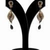 Shop Online Beautiful Designer Women Earrings With Black Stones-0