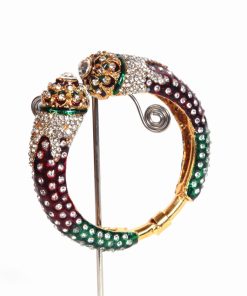 Latest Design Beautiful Indian Fashion Bangles in Red and Green-0