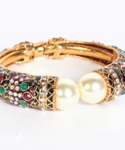 Classy Designer Wedding Fashion Bangles for Women in Red and Green-113