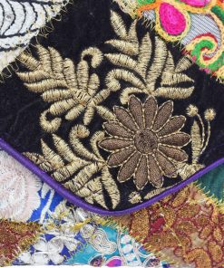 Buy Online Vibrant Colorful Antique Old Zari Bohemian Clutch Sling Bag-2392
