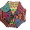 Multicolor Ethnic Designer Umbrella with Embroidery work Cotton Parasol-0