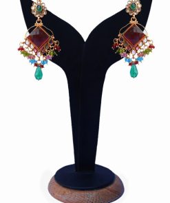 Exclusive Fashion Earrings in Multi-Colored Beads for Girls-0