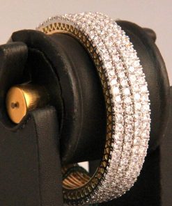 Mesmerizing White AD Stone Fashion Bangles from India-0