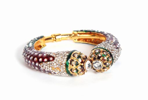 Latest Design Beautiful Indian Fashion Bangles in Red and Green-111