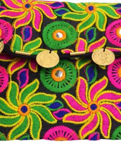 Multicolored Rajkot Embroidery Designer Ethnic Clutch Purse for Women-2386