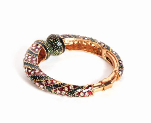 Red and Green Fashion Bangles in Exquisite Design from India-126