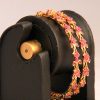 Ruby Bangles for Women in Floral Pattern with Micro Gold Covering-0
