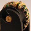 Twisted Meenakari Bridal Bangles in Green Designer Pattern-0