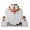 Shop Online Beautiful Designer Necklace set with Earrings and Tika-0