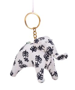 Beautiful White and Black Designer Decorative Elephant From India-0