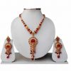 Beautiful Designer Girls Pendant Set with Earrings From India-0