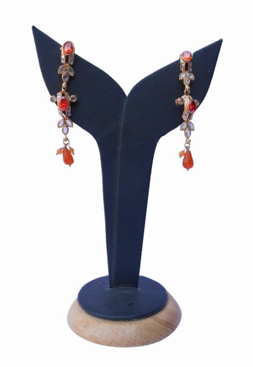 Buy Designer Hanging Earrings in Chain Style for Stylish Women-0