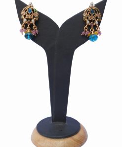 Shop Online Gorgeous Multi Colored Polki Earrings for Stylish Women-0
