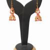 Latest Fancy Polki Earrings with Red Stones for Voguish Women-0