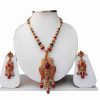 Gorgeous Multi colored Fashion Pendant Set with Matching Earrings-0