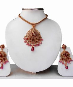Buy Online Fashion Pendant Set with Matching Earrings for Women-0