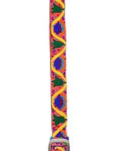 Buy Online Handmade Belts with Yellow And Blue Hand Stitched Design from India-0