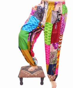Designer Colorful Indian Folk Baggy Pants for women From India-0