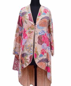 Traditional Indian Design Women Long Quilted Coats at Wholesale Prices-0