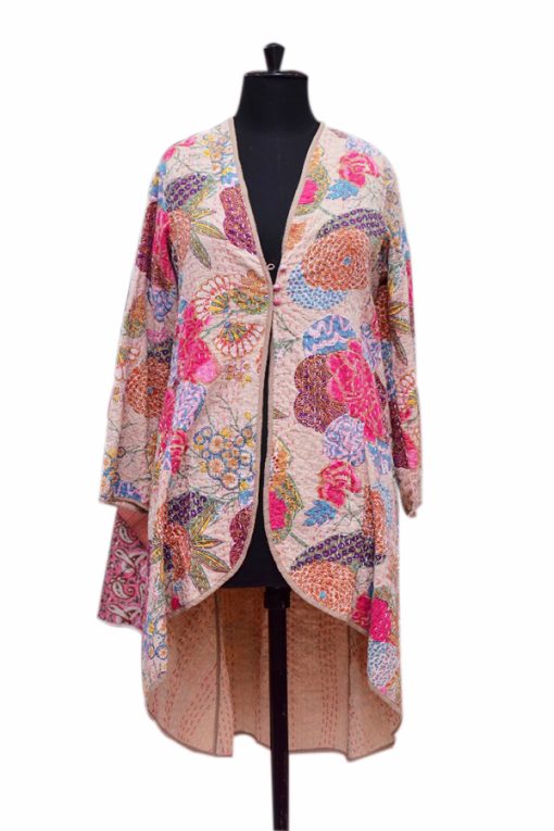 Traditional Indian Design Women Long Quilted Coats at Wholesale Prices-0