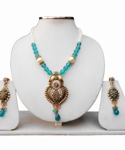 The Stunning Turquoise Pendant Sets With Fancy Earrings-0