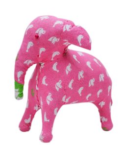 Latest Designer Pink Decorative Elephant With White Bird Print-0