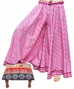 Buy Wholesale Pink and White Thai Harem Pants With Patchwork Design-0