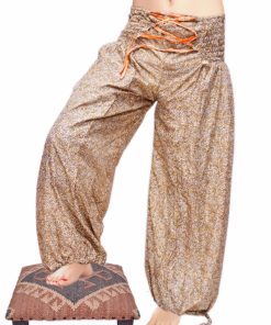 Buy Cheap Designer Unisex Silk Harem Yoga Pants With Glossy Material-0