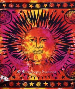 Colorful Sun and Moon Bohemian Tapestry Wall Hanging Bedding -1249