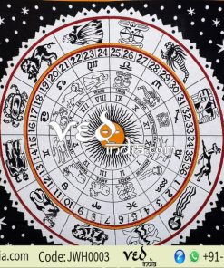 Black and White Zodiac Wall Tapestry