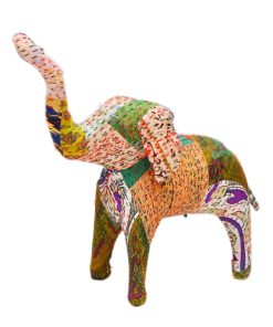 Traditional Designer Colorful Handmade Elephant In Victory Pose-0