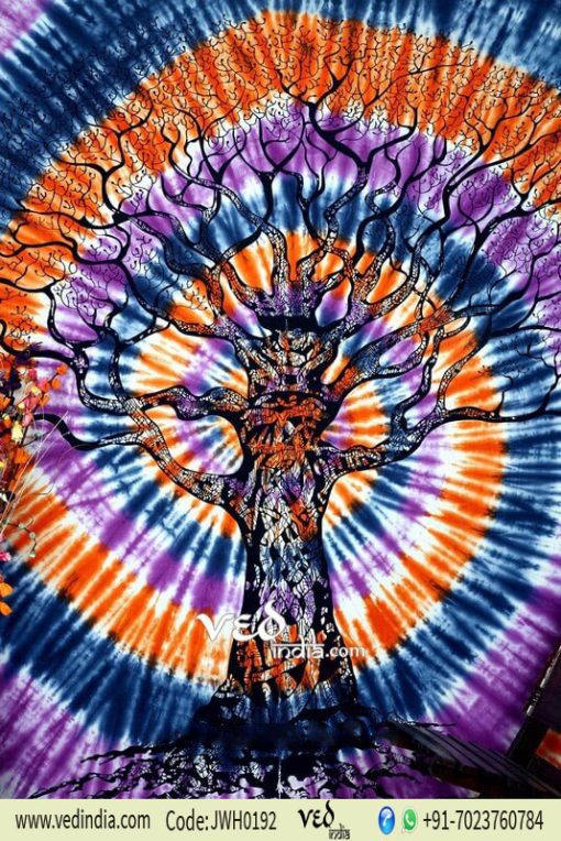 Mandala Tree of Life Wall Tapestry