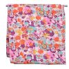 Designer Handmade Bed Sheet With White And Orange Floral Patterns-0