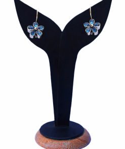 Elegant Blue Topaz Studded Desire Earrings for Weddings-0