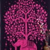 Hippie Tapestry Kit in Rani Color Elephant and Tree Print in High Quality-0