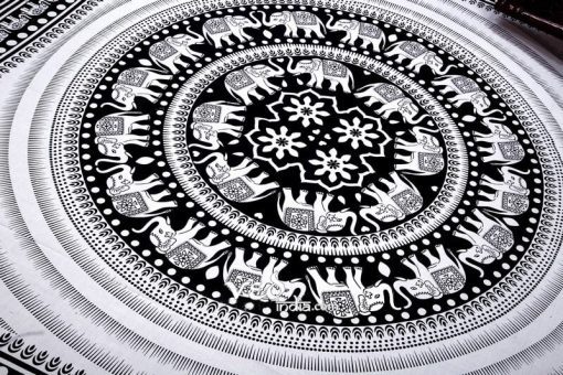 Elephant Bedding in Black & White